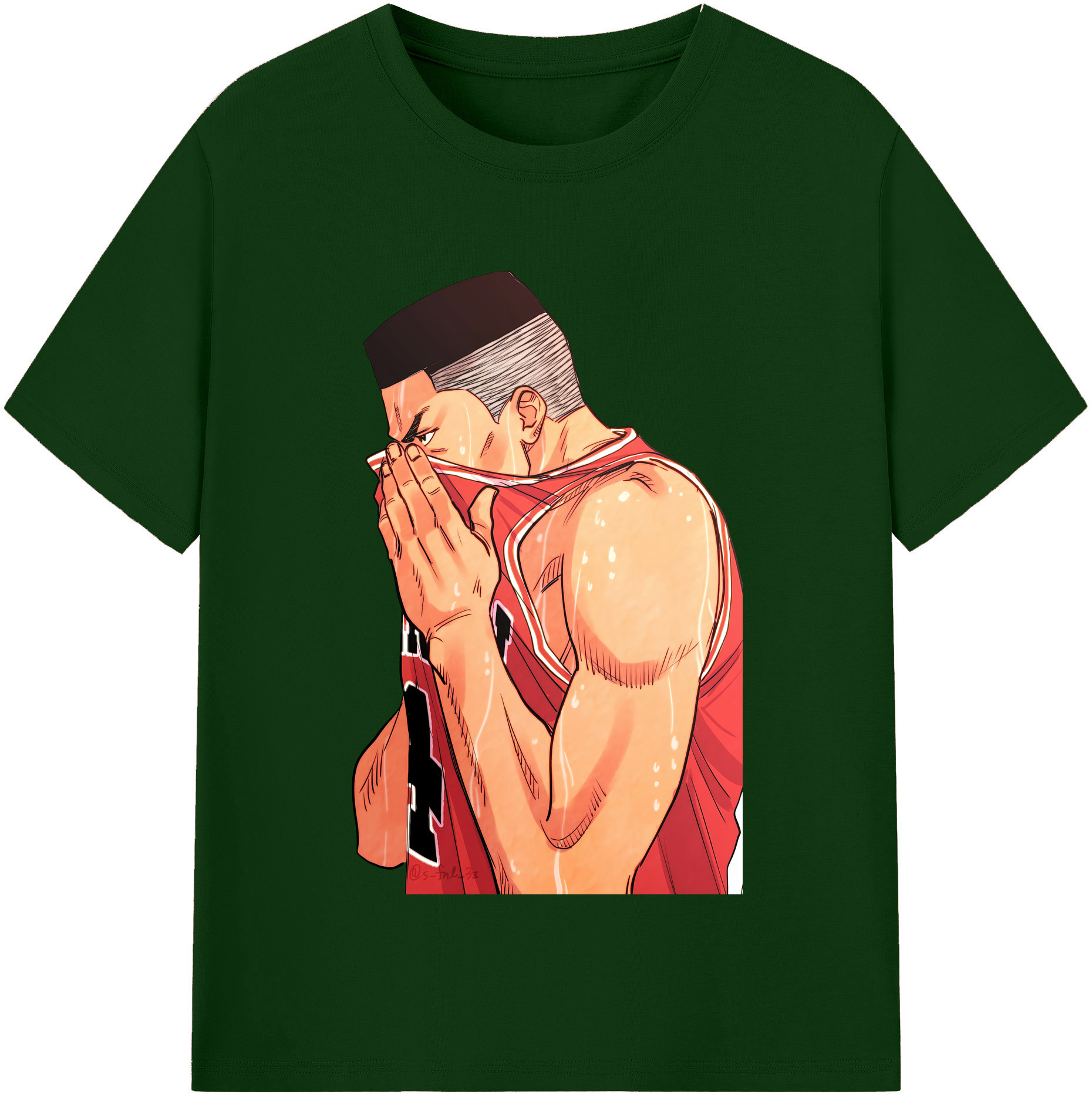SLAM DUNK／スラムダンク 綿100％半袖Tシャツ（フロントプリント）